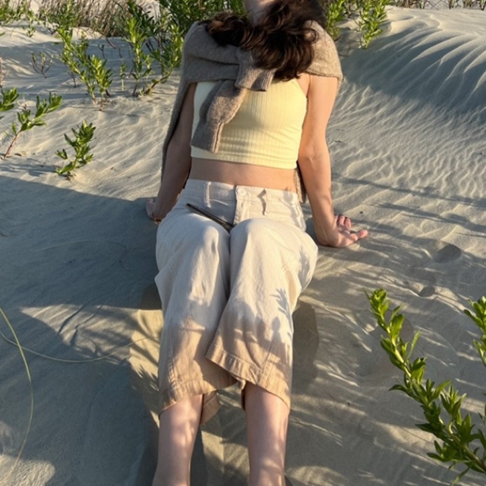 American Eagle Ribbed Crop Top